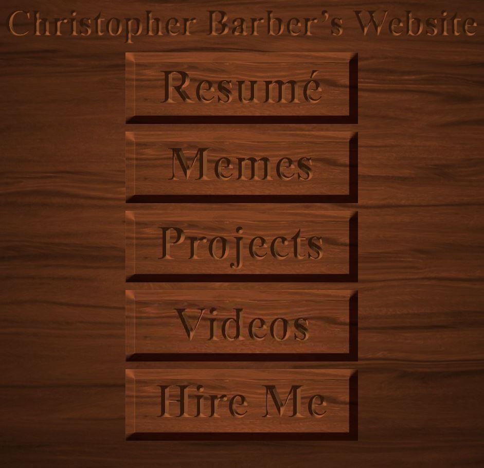 Christopher Barber's Website